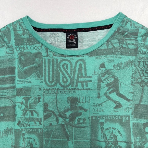 Enyce Shirt All Over Print Mens 4X 1968 Olympics Stamp Collection Sports - Picture 6 of 13